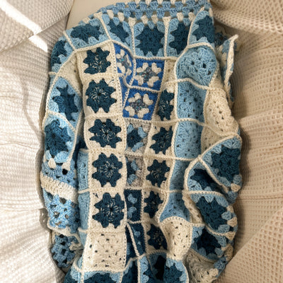 Coperta in Lana mattonella della nonna.