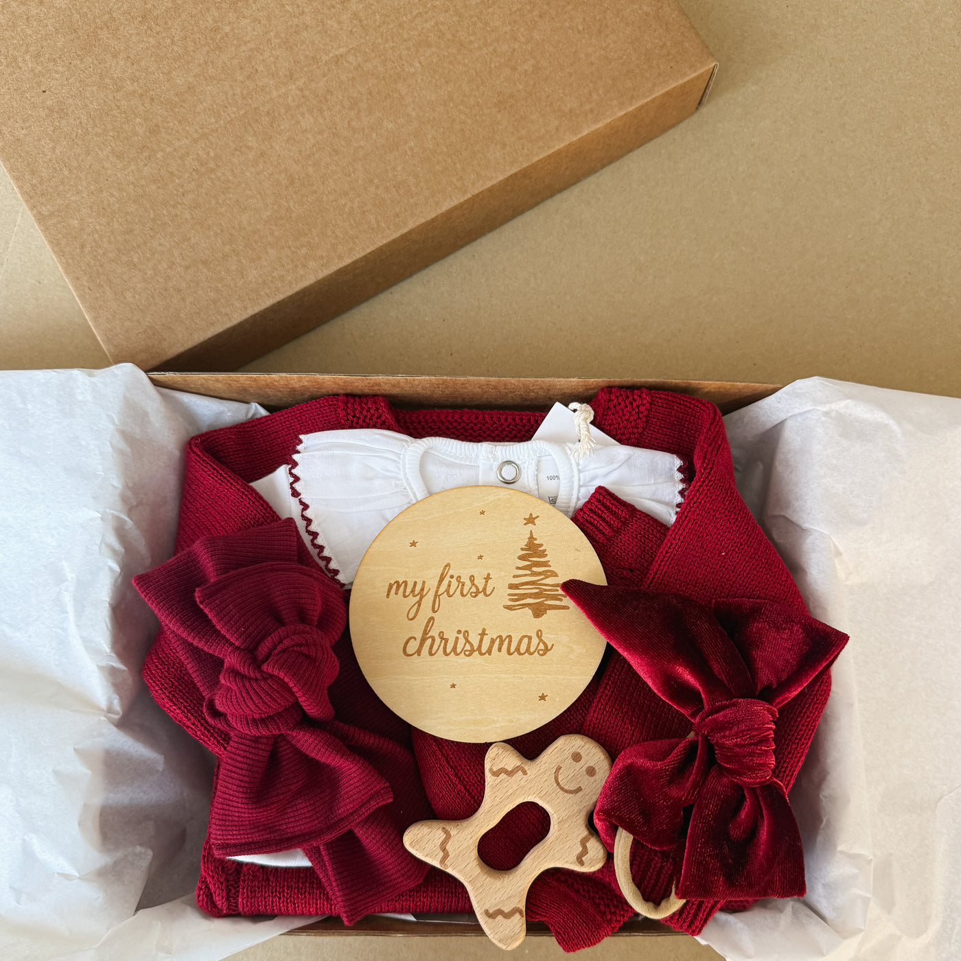 Baby Gift Box - Natale(Completino, Cappellino )